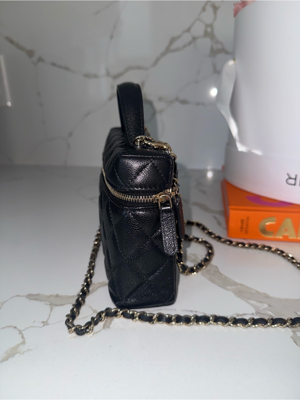CHANEL Black Slim Vanity Bag - Picture 4 of 7